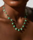COLLIER 'EVERGREEN' DROPS & BEADS - CHRYSOPRASE